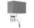 Lampa ścienna kinkiet Loft HOTEL LED GRAY KINKIET 9302 NOWODVORSKI Lighting E27 nowoczesna oświetleniowa Industrialna z lampką do czytania i włącznikiem szary metal idealna do hotelu Inspiracje Premium