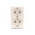 Gniazdo wtyczkowe podwójne z uziemieniem typu Schuko z przesłonami torów prądowych - wersja skandynawska Simon 54 EGSZ2SNZ/11 Kontakt-Simon biały