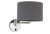 Lampa ścienna kinkiet Loft HOTEL GRAY I KINKIET B 9303 NOWODVORSKI Lighting 2xE27 nowoczesna lampa oświetleniowa z włącznikiem regulowany Industrialna abażur tkanina szary szara metal idealna do hotelu Inspiracje Premium