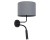 Lampa ścienna kinkiet z lampką do czytania Loft HOTEL PLUS GRAY KINKIET 9071 NOWODVORSKI Lighting 2xE27 nowoczesna lampa oświetleniowa ścienna z włącznikiem Industrialna abażur tkanina szary metal idealna do hotelu sypialni Inspiracje Premium