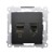 Gniazdo komputerowe RJ45 kategoria 5e + telefoniczne RJ12 Simon 54 D5T.01/49 Kontakt-Simon czarny mat