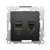 Gniazdo komputerowe RJ45 kategoria 5e + telefoniczne RJ12 Simon 54 D5T.01/49 Kontakt-Simon czarny mat