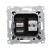 Gniazdo komputerowe RJ45 kategoria 5e + telefoniczne RJ12 Simon 54 D5T.01/49 Kontakt-Simon czarny mat