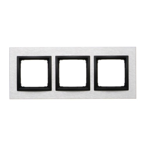 Ramka 3- krotna metalowa Simon 54 Nature DRN3/82 Kontakt-Simon inox nero