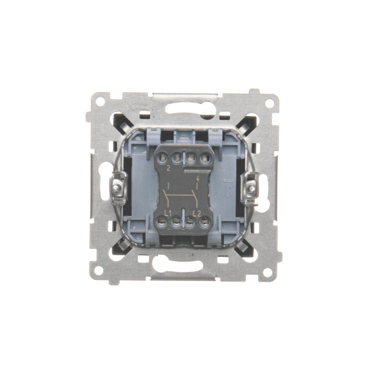 Łącznik dwubiegunowy Simon 54 DW2A.01/49 Kontakt-Simon czarny mat