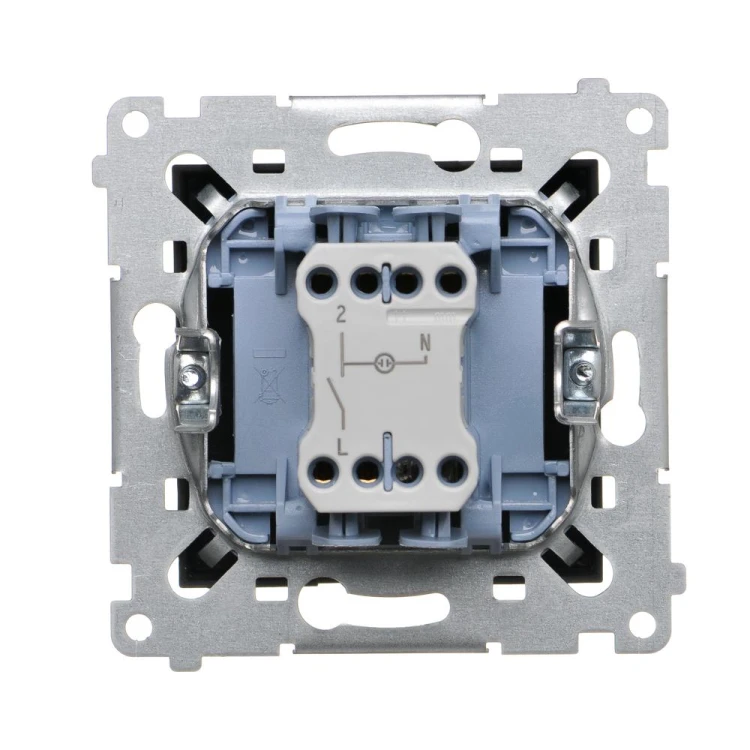 Łącznik jednobiegunowy z sygnalizacją załączenia LED Simon 54 DW1ZL.01/49 Kontakt-Simon czarny mat