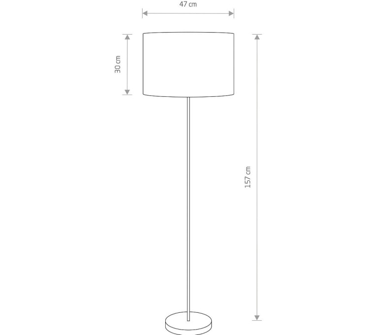 Lampa stojąca podłogowa Loft HOTEL ECRU PODŁOGOWA 8981 NOWODVORSKI Lighting E27 nowoczesna oświetleniowa Industrialna abażur tkanina ecru metal idealna do hotelu salonu Inspiracje Premium