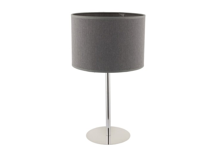 Lampa stojąca biurkowa Loft HOTEL GRAY BIURKOWA 9301 NOWODVORSKI Lighting E27 nowoczesna stołowa oświetleniowa Industrialna abażur tkanina szary szara metal idealna do hotelu salonu sypialni Inspiracje Premium