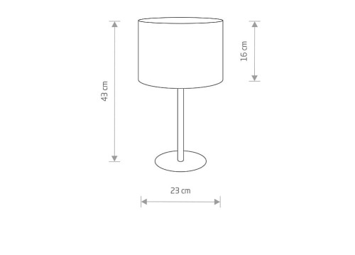 Lampa stojąca biurkowa Loft HOTEL GRAY BIURKOWA 9301 NOWODVORSKI Lighting E27 nowoczesna stołowa oświetleniowa Industrialna abażur tkanina szary szara metal idealna do hotelu salonu sypialni Inspiracje Premium