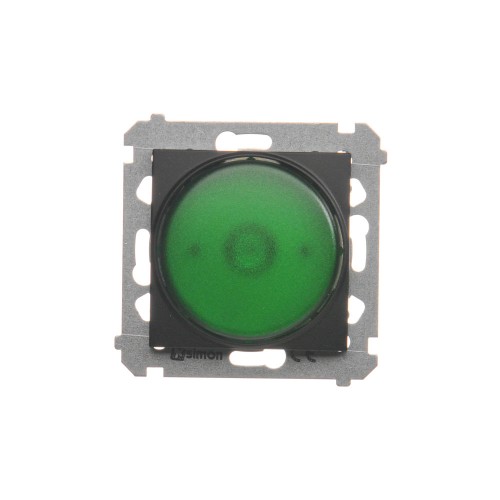 Sygnalizator świetlny LED - światło zielone Simon 54 DSS3.01/49 Kontakt-Simon czarny mat