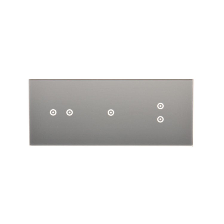 Panel dotykowy 3 moduły Simon 54 Touch DSTR3213/71 Kontakt-Simon srebrna mgła