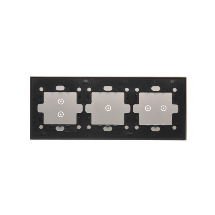 Panel dotykowy 3 moduły Simon 54 Touch DSTR3213/71 Kontakt-Simon srebrna mgła