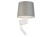 Lampa ścienna kinkiet z lampką do czytania Loft CHILLIN II WHITE GRAY 8215 NOWODVORSKI Lighting E27/G9 nowoczesna oświetleniowa ścienna z włącznikiem Industrialna abażur tkanina szary szara metal idealna do hotelu sypialni Inspiracje Premium