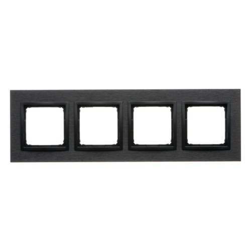 Ramka 4- krotna metalowa Simon 54 Nature DRN4/83 Kontakt-Simon inox dark