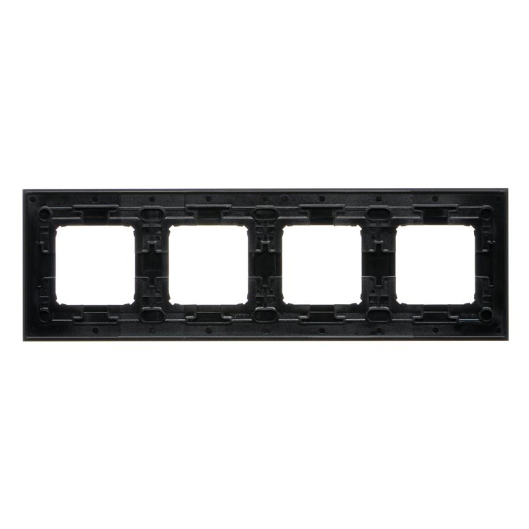 Ramka 4- krotna metalowa Simon 54 Nature DRN4/83 Kontakt-Simon inox dark