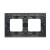 Ramka 2- krotna metalowa Simon 54 Nature DRN2/83 Kontakt-Simon inox dark
