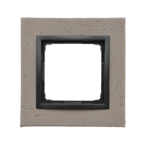 Ramka 1-krotna betonowa Simon 54 Nature DRN1/98 Kontakt-Simon Czarny charakter
