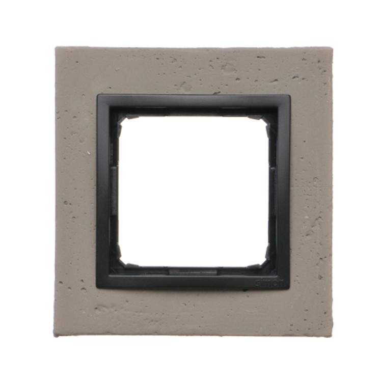 Ramka 1-krotna betonowa Simon 54 Nature DRN1/98 Kontakt-Simon Czarny charakter