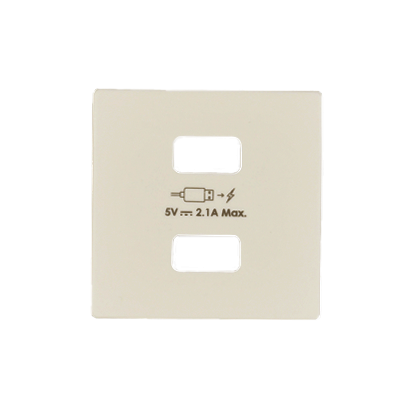 Pokrywa do ładowarki USB, typ A+A Simon 82 8221096-031 Kontakt-Simon kremowy