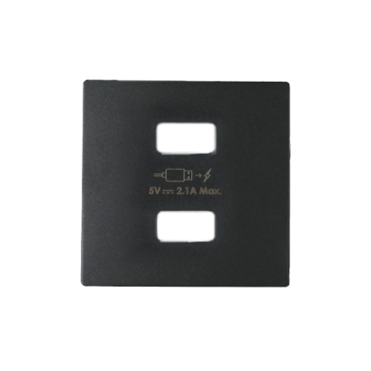 Pokrywa do ładowarki USB, typ A+A Simon 82 8221096-038 Kontakt-Simon grafit