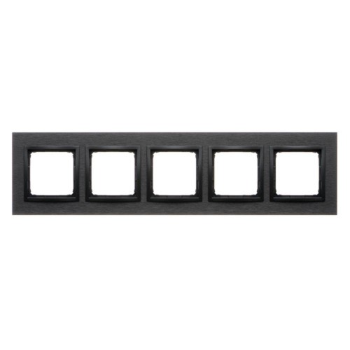 Ramka 5- krotna metalowa Simon 54 Nature DRN5/83 Kontakt-Simon inox dark
