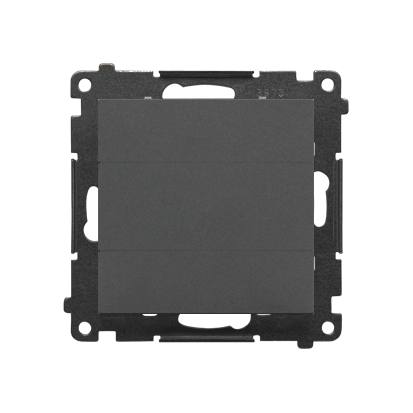 Zaślepka z ramką montażową Simon 55 TPS.01/116 Kontakt-Simon grafitowy mat