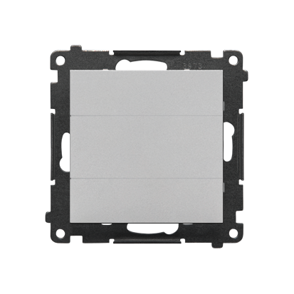 Zaślepka z ramką montażową Simon 55 TPS.01/143 Kontakt-Simon aluminium mat