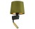 Lampa ścienna kinkiet z lampką do czytania Loft CHILLIN II GREEN GOLD 8214 NOWODVORSKI Lighting E27/G9 nowoczesna oświetleniowa ścienna z włącznikiem Industrialna abażur aksamit zielono-złota zielona metal idealna do hotelu sypialni Inspiracje Premium