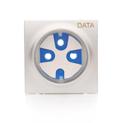 Pokrywa do gniazda DATA Simon 54 DGD1P/43 Kontakt-Simon srebrny mat, metalizowany