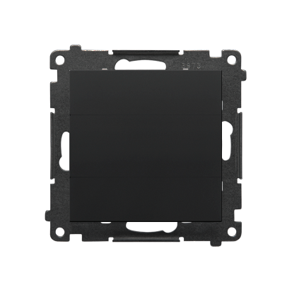 Zaślepka z ramką montażową Simon 55 TPS.01/149 Kontakt-Simon czarny mat