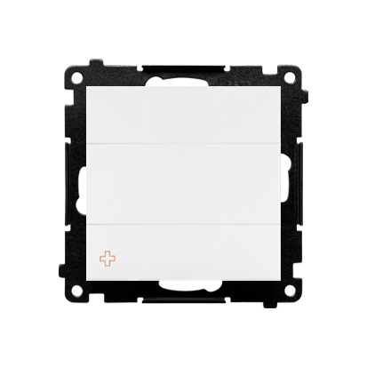 Zaślepka z ramką montażową Simon 55 TPS.01/AB111 Kontakt-Simon antybakteryjny biały