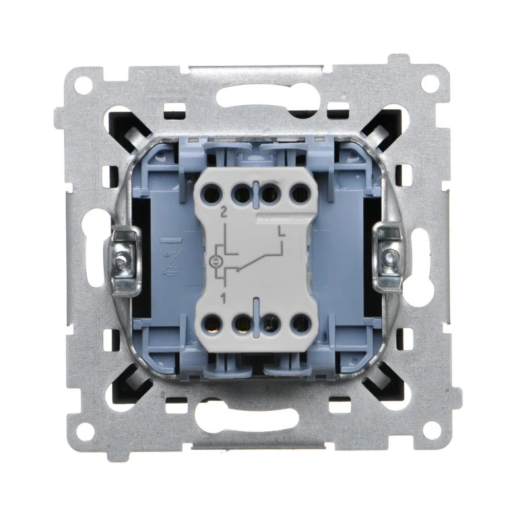 Łącznik schodowy z podświetleniem LED, bez piktogramu Simon 54 DW6L.01/X/49 Kontakt-Simon czarny mat