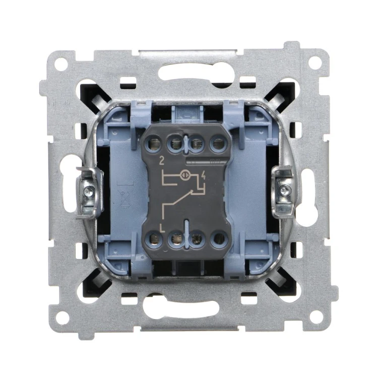 Łącznik schodowy z podświetleniem LED, bez piktogramu Simon 54 DW6AL.01/X/49 Kontakt-Simon czarny mat