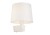 Lampa ścienna kinkiet Loft CHILLIN I WHITE 8201 NOWODVORSKI Lighting E27 nowoczesna oświetleniowa ścienna z włącznikiem Industrialna abażur tkanina biały biała metal idealna do hotelu sypialni Inspiracje Premium
