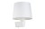 Lampa ścienna kinkiet Loft CHILLIN I WHITE 8201 NOWODVORSKI Lighting E27 nowoczesna oświetleniowa ścienna z włącznikiem Industrialna abażur tkanina biały biała metal idealna do hotelu sypialni Inspiracje Premium