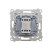 Przycisk pojedynczy zwierny bez piktogramu z podświetleniem LED Simon 55 TP1L.01/143 Kontakt-Simon aluminium mat