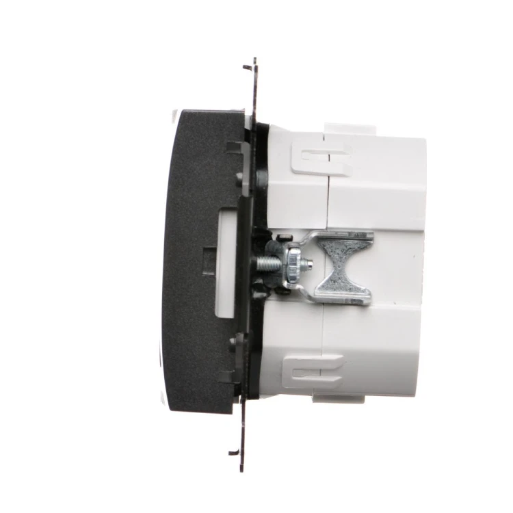 Regulator temperatury z wyświetlaczem (czujnik wewnętrzny lub sonda) Simon 54 DETD1A.01/48 Kontakt-Simon antracyt, metalizowany