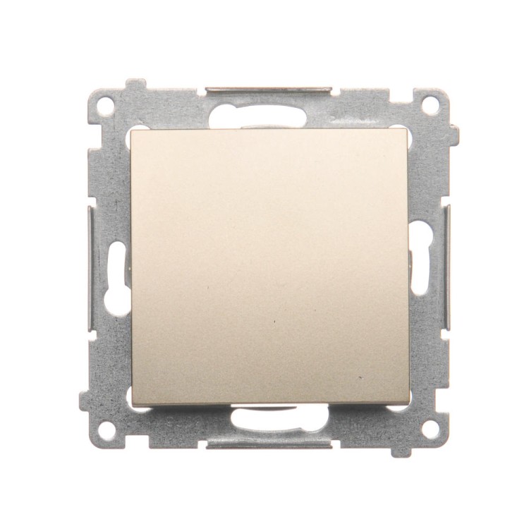 Łącznik jednobiegunowy Simon 54 DW1.01/44 Kontakt-Simon złoty mat, metalizowany