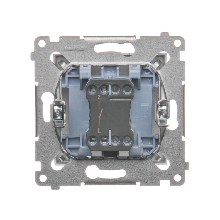 Łącznik jednobiegunowy Simon 54 DW1A.01/43 Kontakt-Simon srebrny mat, metalizowany