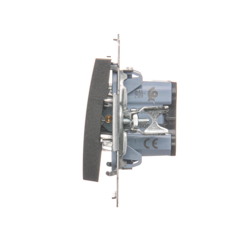 Łącznik jednobiegunowy Simon 54 DW1A.01/48 Kontakt-Simon antracyt, metalizowany