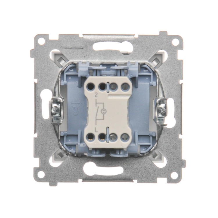 Łącznik jednobiegunowy z podświetleniem LED Simon 54 DW1L.01/11 Kontakt-Simon biały