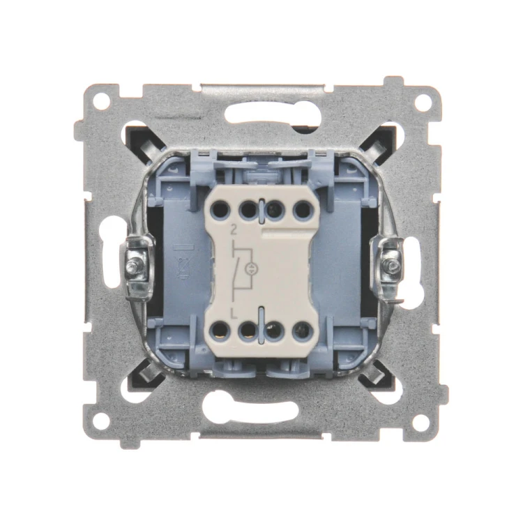 Łącznik jednobiegunowy z podświetleniem LED Simon 54 DW1L.01/48 Kontakt-Simon antracyt, metalizowany