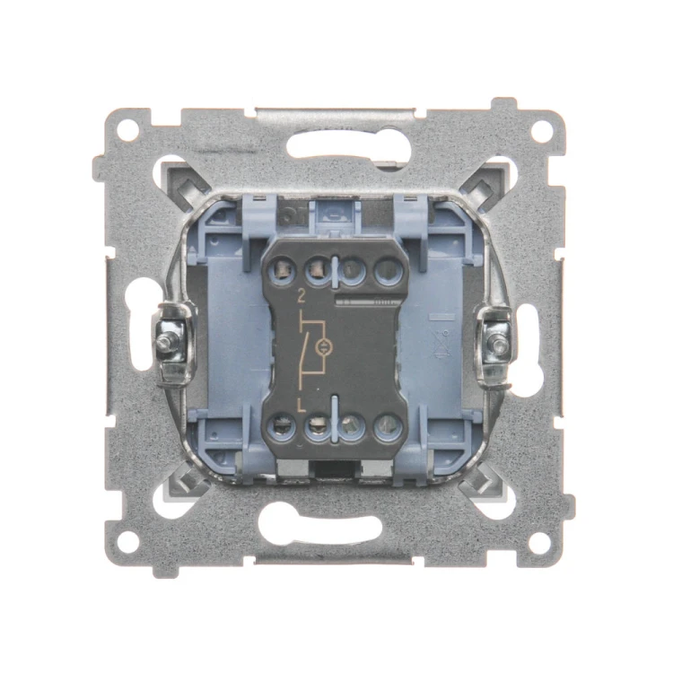 Łącznik jednobiegunowy z podświetleniem LED Simon 54 DW1AL.01/43 Kontakt-Simon srebrny mat, metalizowany