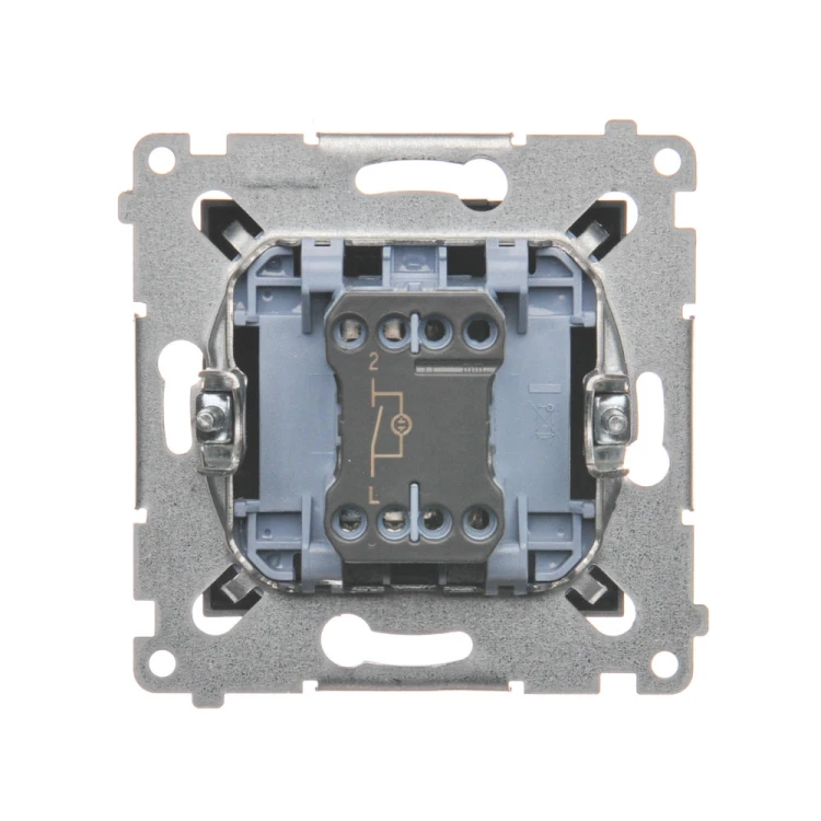 Łącznik jednobiegunowy z podświetleniem LED Simon 54 DW1AL.01/48 Kontakt-Simon antracyt, metalizowany