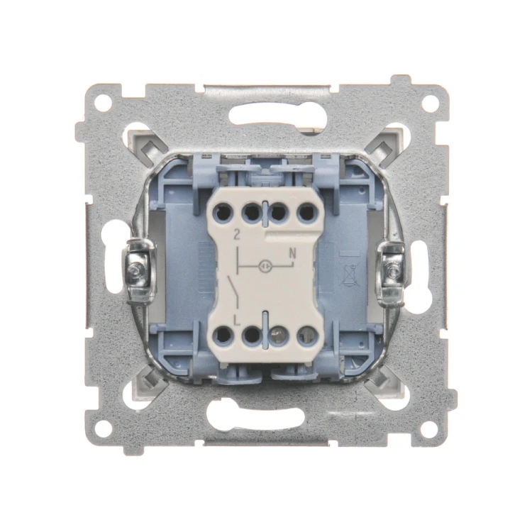 Łącznik jednobiegunowy z sygnalizacją załączenia LED Simon 54 DW1ZL.01/44 Kontakt-Simon złoty mat, metalizowany