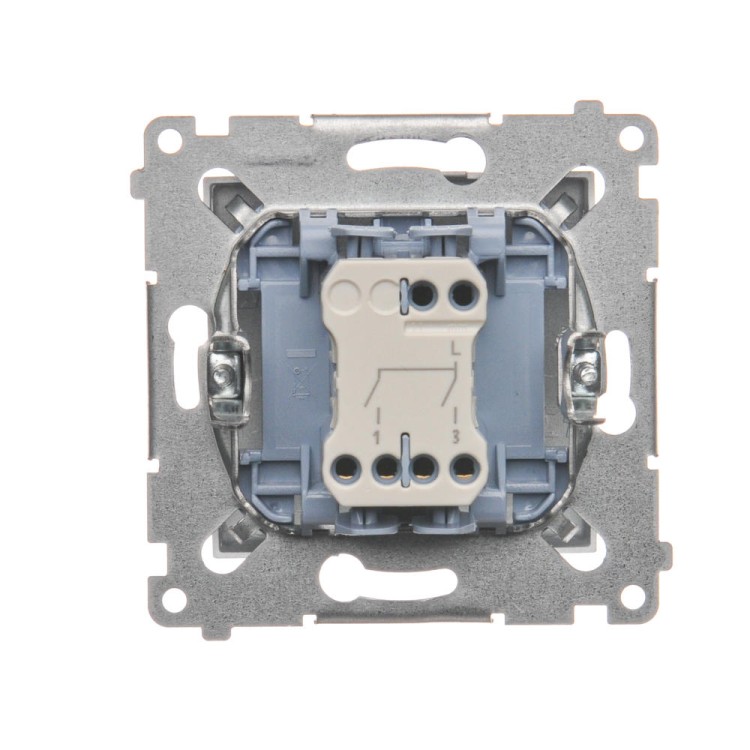 Łącznik świecznikowy Simon 54 DW5.01/43 Kontakt-Simon srebrny mat, metalizowany