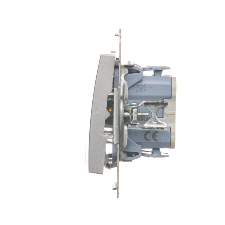 Łącznik świecznikowy z podświetleniem LED do wersji IP44 Simon 54 DW5BL.01/43 Kontakt-Simon srebrny mat, metalizowany