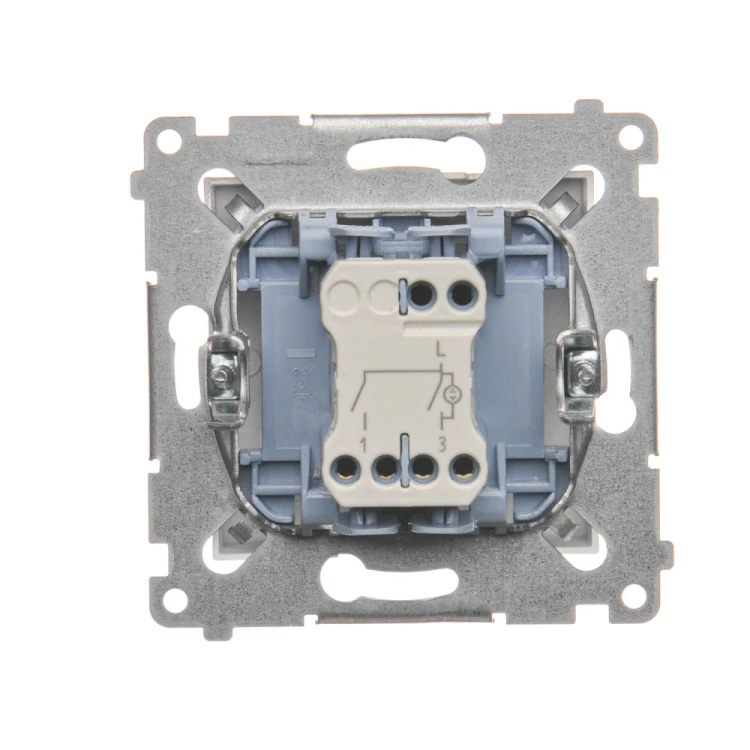 Łącznik świecznikowy z podświetleniem LED do wersji IP44 Simon 54 DW5BL.01/43 Kontakt-Simon srebrny mat, metalizowany