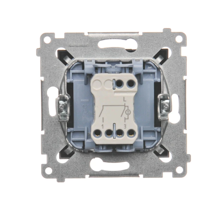 Łącznik świecznikowy z podświetleniem LED do wersji IP44 Simon 54 DW5BL.01/48 Kontakt-Simon antracyt, metalizowany