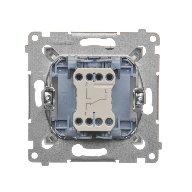Łącznik schodowy Simon 54 DW6.01/43 Kontakt-Simon srebrny mat, metalizowany